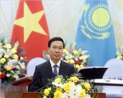Chủ tịch nước Võ Văn Thưởng chủ trì chiêu đãi chào mừng Tổng thống Kazakhstan thăm Việt Nam